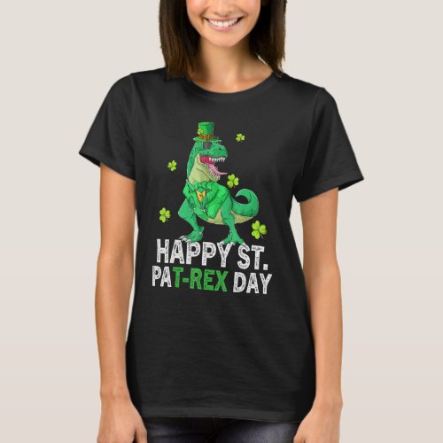 Happy St Pat Trex Day  Dino St Patricks Day Toddle T_Shirt