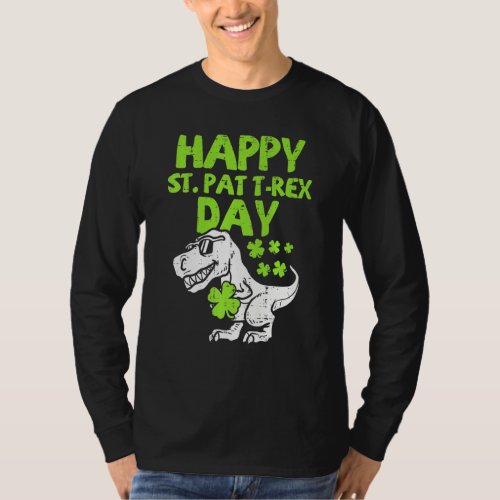 Happy St Pat Trex Day  Dino St Patricks Day Toddle T_Shirt