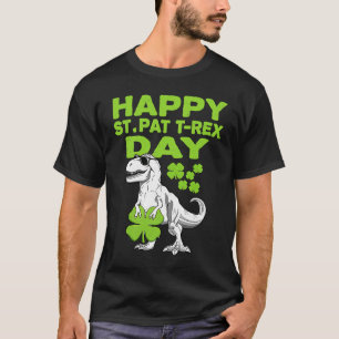 Happy St Pat Trex Day Dino St Patricks Day Toddler T-Shirt