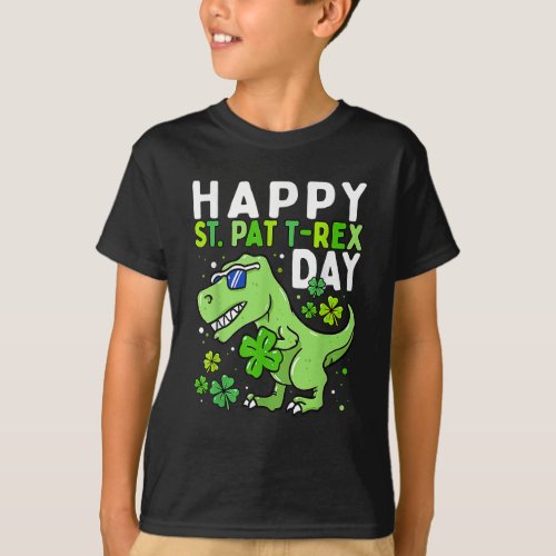 Happy St Pat Trex Day Dinosaur St Patricks Day T_Shirt