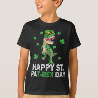 Happy St Pat Trex Day Dinosaur Toddler St Patricks T-Shirt