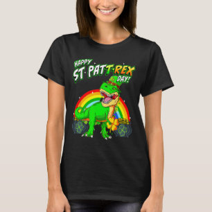 Happy St Pat Trex Day St Patricks Day Cute Dinosau T-Shirt