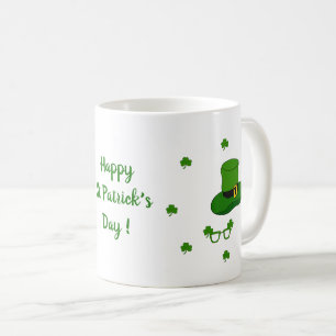 Happy St Patri Minimalist Cute  Coffee Mug