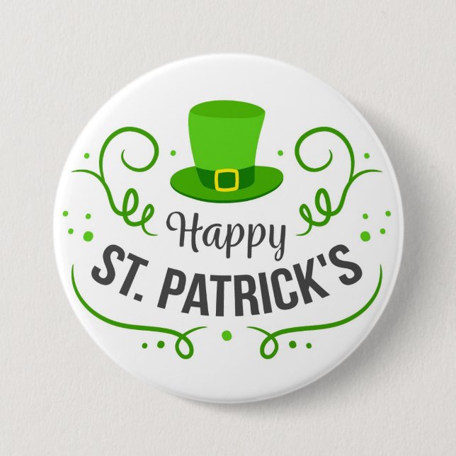 Happy St. Patrick’s Day Button (Front)