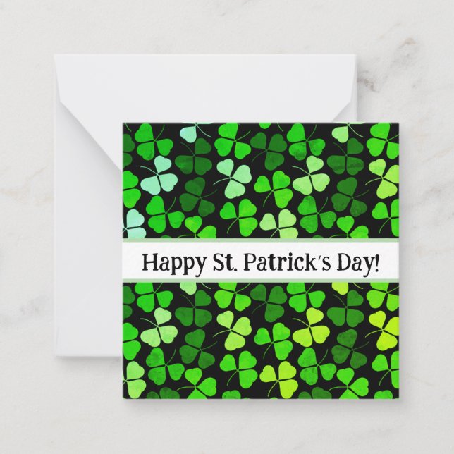 Happy st Patrick’s day cards, cute, stock up! Note Card (Front)