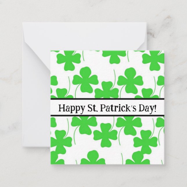 Happy st Patrick’s day cards, cute, stock up! Note Card