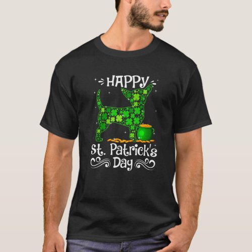 Happy St Patrick S Day Chihuahua Dogs Shamrock Cos T_Shirt