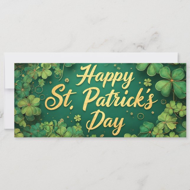 Happy St. Patrick’s Day Clover Design (Front)