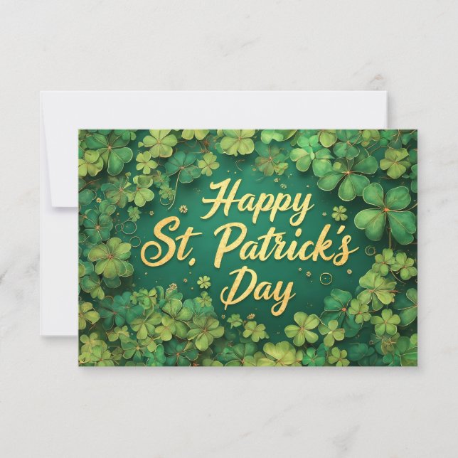Happy St. Patrick’s Day Clover Design (Front)