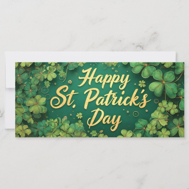 Happy St. Patrick’s Day Clover Design (Front)