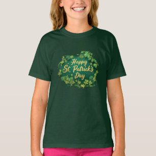 Happy St. Patrick’s Day Clover Design T-Shirt