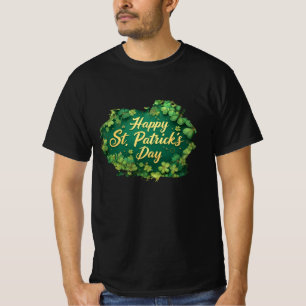 Happy St. Patrick’s Day Clover Design T-Shirt