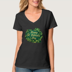 Happy St. Patrick’s Day Clover Design T-Shirt