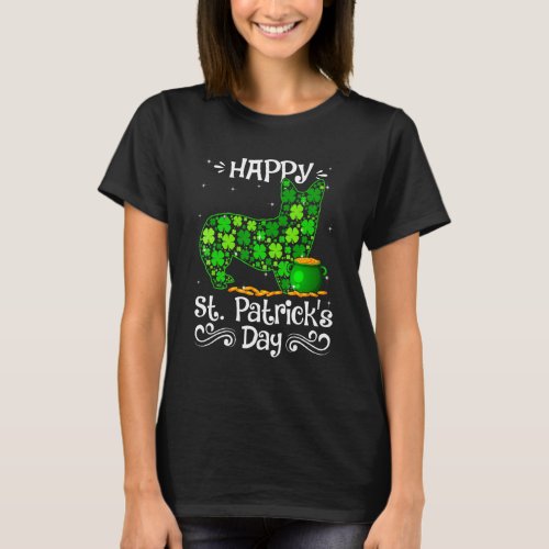 Happy St Patrick S Day Corgi Dogs Shamrock Costume T-Shirt