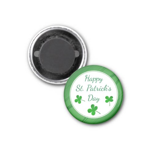 Happy St Patricks Day Irish Green Shamrock Magnet