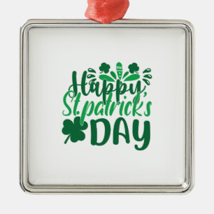Happy St Patrick S Day Metal Ornament
