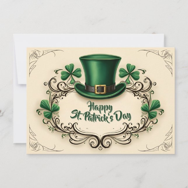 Happy St. Patrick’s Day Shamrock Design (Front)