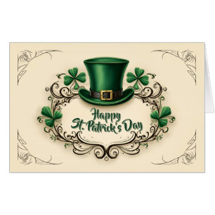 Happy St. Patrick’s Day Shamrock Design Card