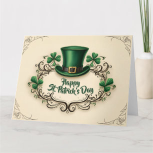 Happy St. Patrick’s Day Shamrock Design Card