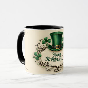 Happy St. Patrick’s Day Shamrock Design Mug