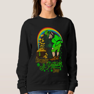 Happy St Patrick S Day Shamrock Graphic Men Women Sweatshirt