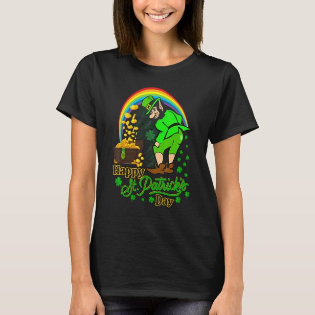 Happy St Patrick S Day Shamrock Graphic Men Women  T-Shirt (Front)