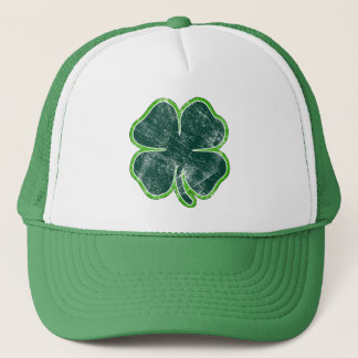 Happy St. Patrick’s Day Shamrock Grunge Hat
