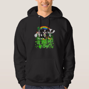 Happy St Patrick s Day Shamrock Leprechaun Boston  Hoodie