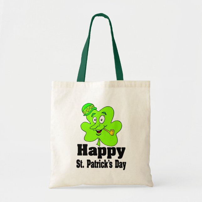 Happy St. Patrick’s Day Tote Bag (Front)