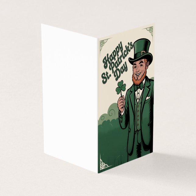 Happy St. Patrick’s Day Vintage Leprechaun (Outside)