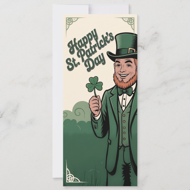 Happy St. Patrick’s Day Vintage Leprechaun (Front)