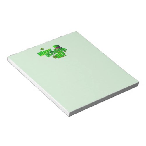 Happy St Patricks Day 1 Notepad