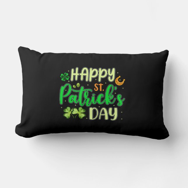 happy st patrick's day (2) lumbar pillow (Front)
