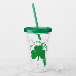 Happy St Patrick's Day Acrylic Tumbler