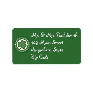 Happy St. Patrick's Day Address Labels