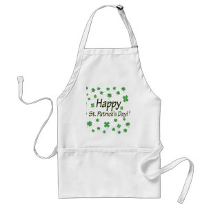 Happy St Patricks Day Adult Apron
