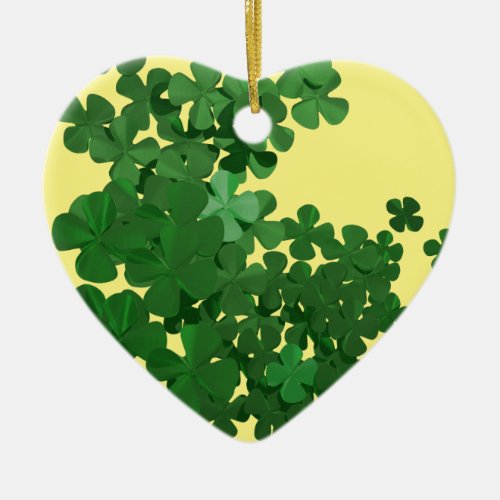 Happy St Patricks Day and Good Luck Ceramic Ornament