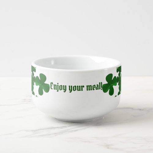 Happy St Patricks Day and Good Luck Soup Mug