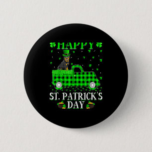 Happy St Patricks Day And Shamrock T Shirt_1 Button