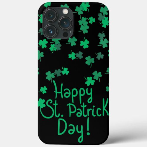 Happy St Patricks Day And Shamrock Womens Mens iPhone 13 Pro Max Case