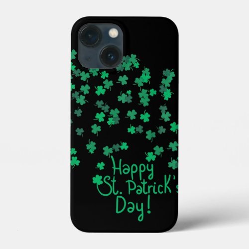 Happy St Patricks Day And Shamrock  Womens Mens iPhone 13 Mini Case