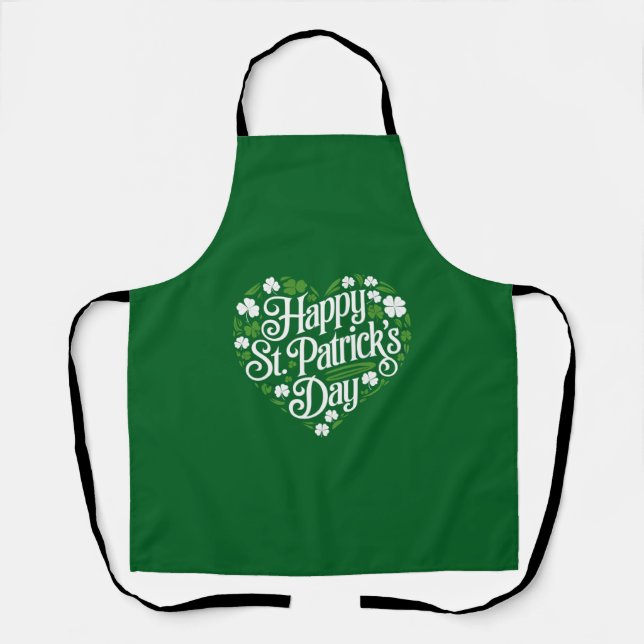 Happy St Patrick's Day  Apron (Front)
