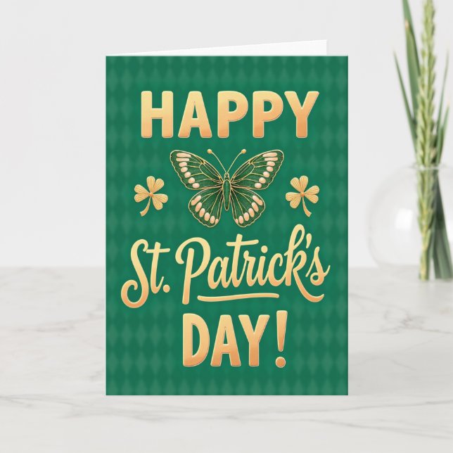 Happy St Patricks Day Art Card (Front)