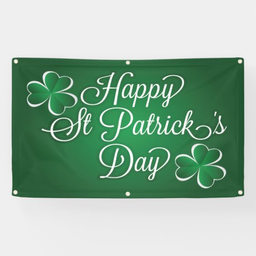 happy St Patricks Day Banner