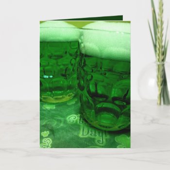 Happy St. Patrick's Day Beer Card by nyxxie at Zazzle