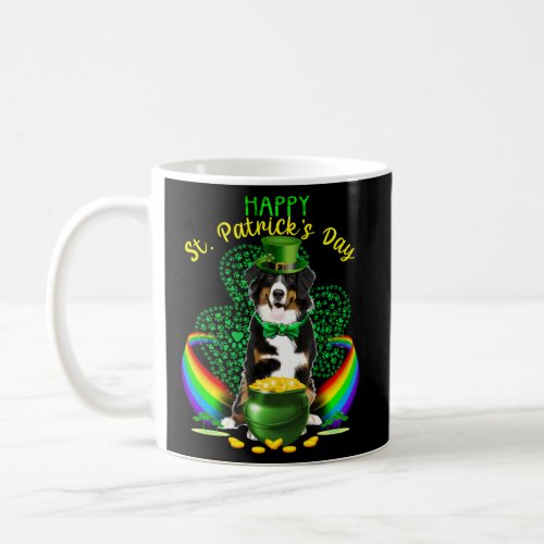 Happy St Patricks Day Bernese Mountain Leprechaun Coffee Mug