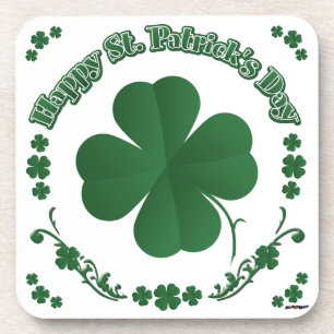 Happy St. Patrick's Day Beverage Coaster
