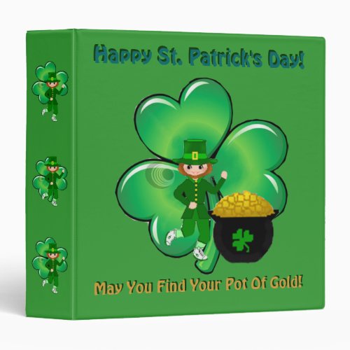 Happy St Patricks Day Binder