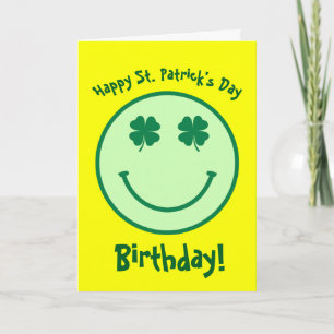Happy St.Patrick's Day Birthday Card