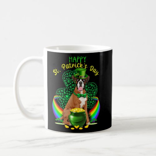 Happy St Patricks Day Boxer Dog Leprechaun Hat Sha Coffee Mug